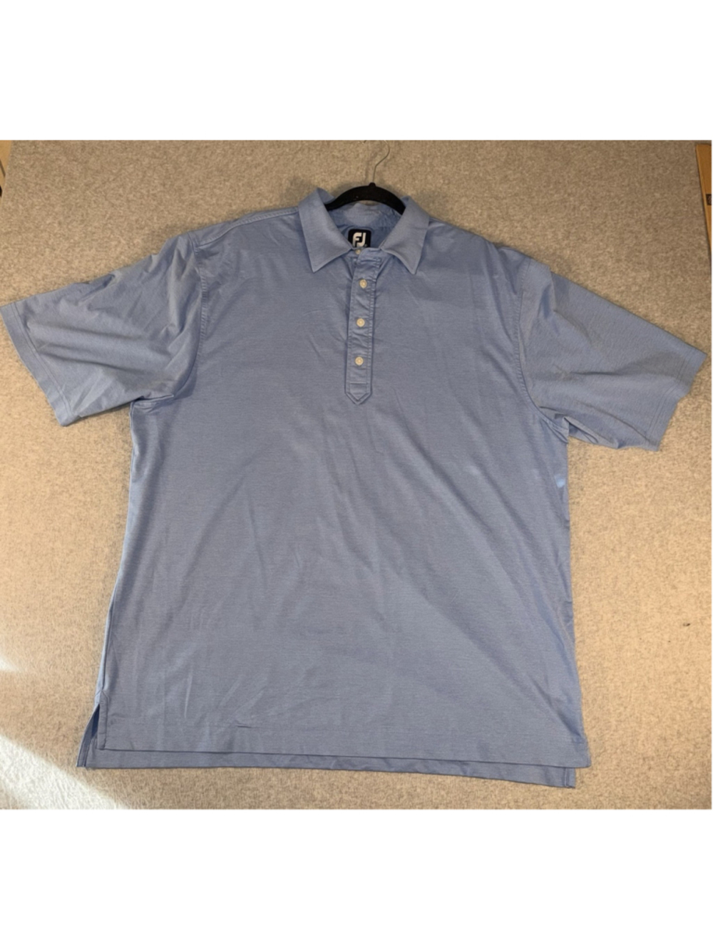 FootJoy FJ Golf Polo Shirt Men’s XL Blue Performance Stretch Short Sleeve Polo